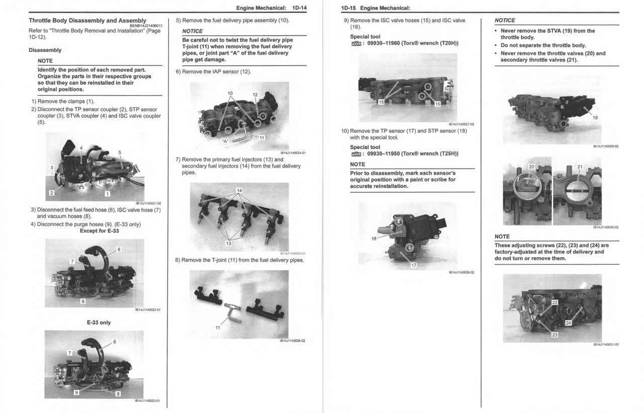 Suzuki 2018 GSX-R 600 Service Manual