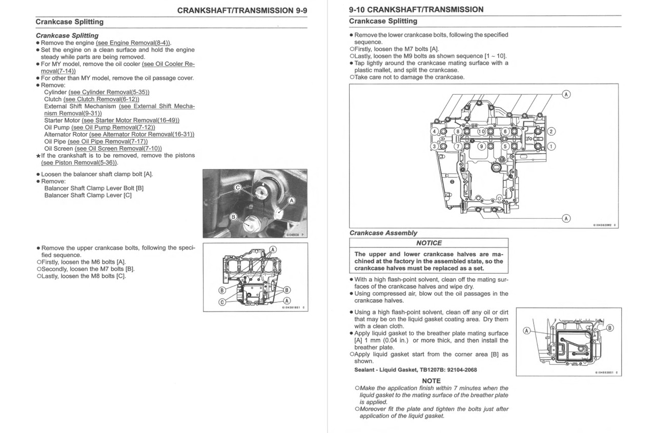 Kawasaki Z900サービスマニュアル ZR900F Kawasaki Z900サービスマニュアル ZR900F Service Manual