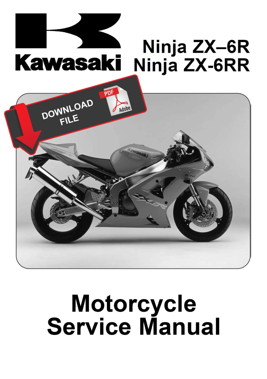 Service Manual Kawasaki 2003 Ninja ZX-6RR Repair