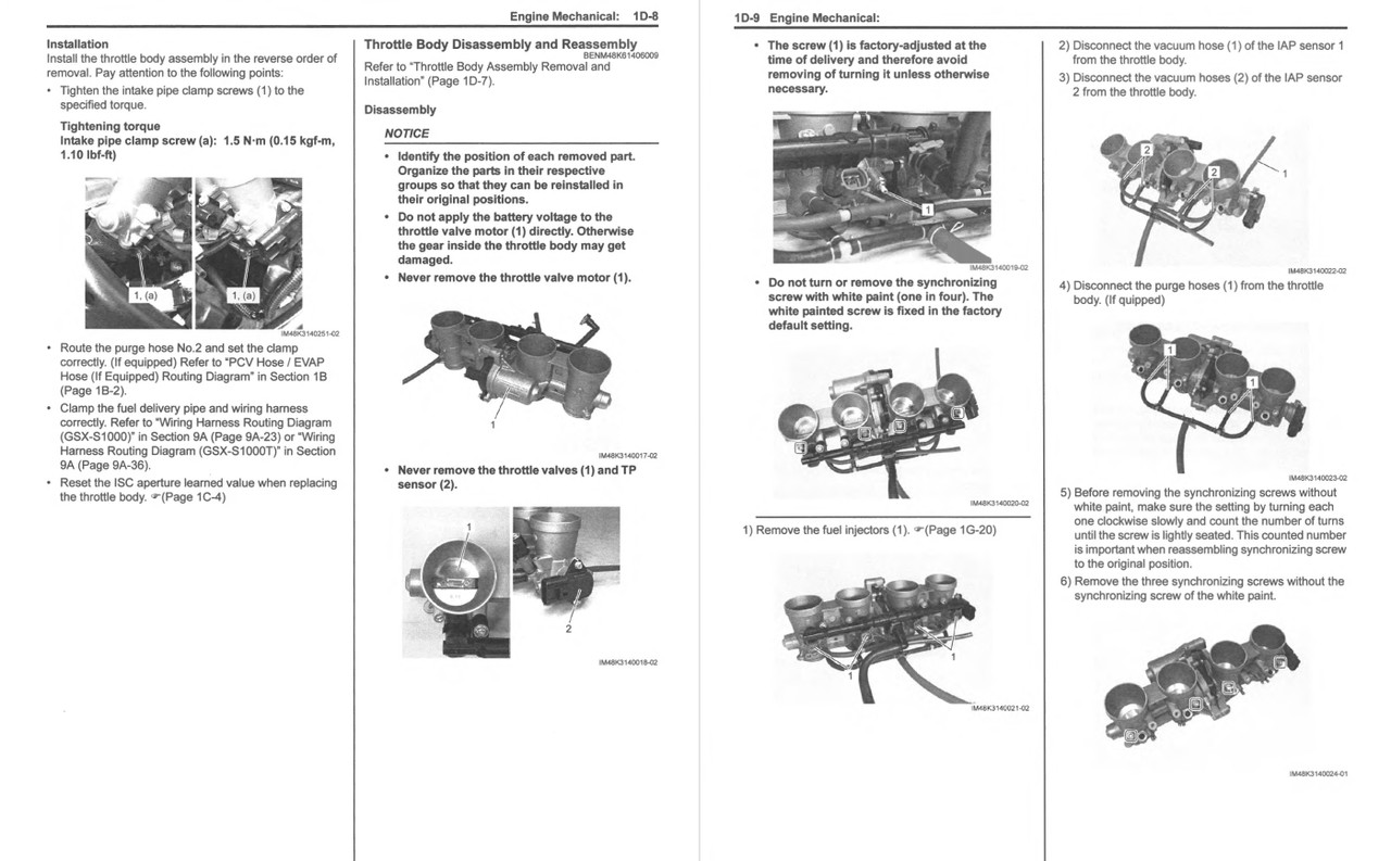 Suzuki 2022 GSX-S 1000 GT Service Manual
