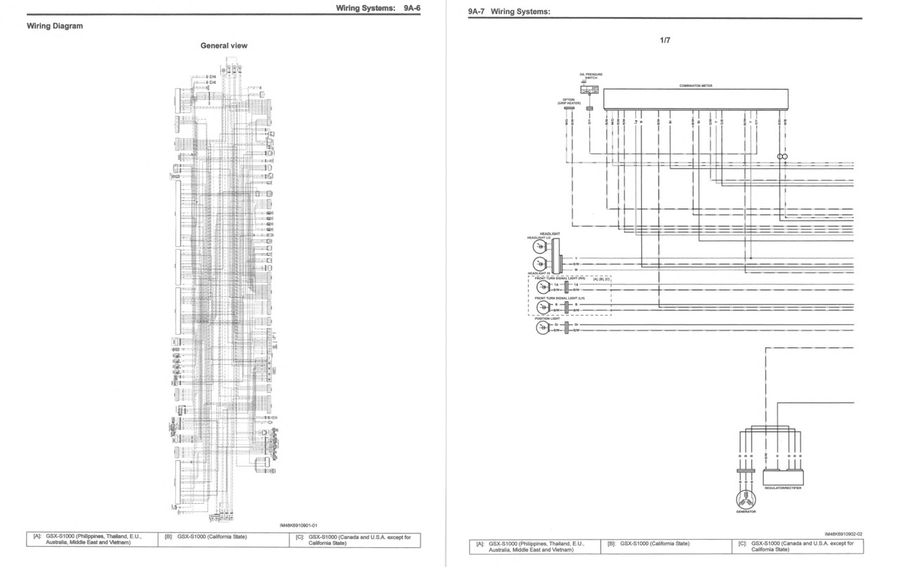 SUZUKI GSX-S1000 サービスマニュアル Suzuki 2015 GSX-S 1000 Service Manual