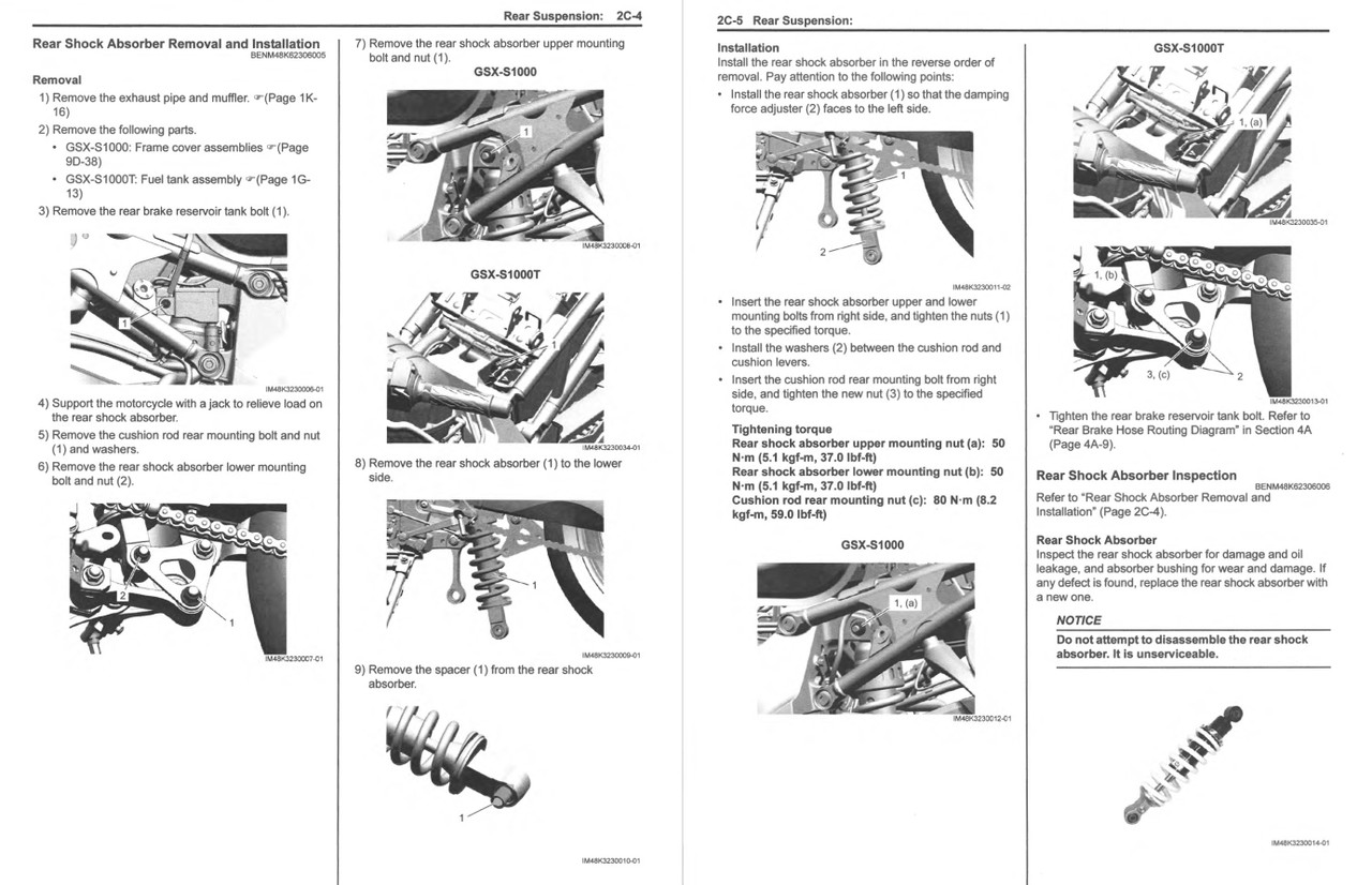 Suzuki 2022 GSX-S 1000 GT+ Service Manual