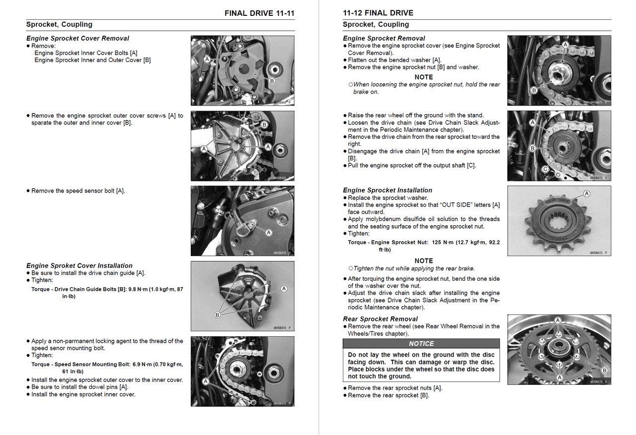 Service Manual Kawasaki 2012 Z1000 ABS Repair
