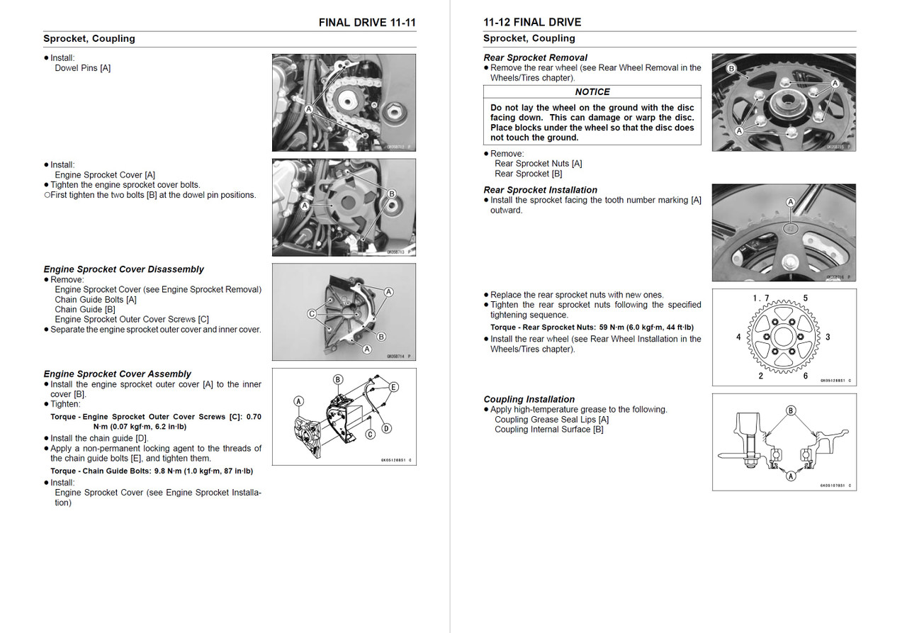 Service Manual Kawasaki 2014 Z1000 ABS Repair