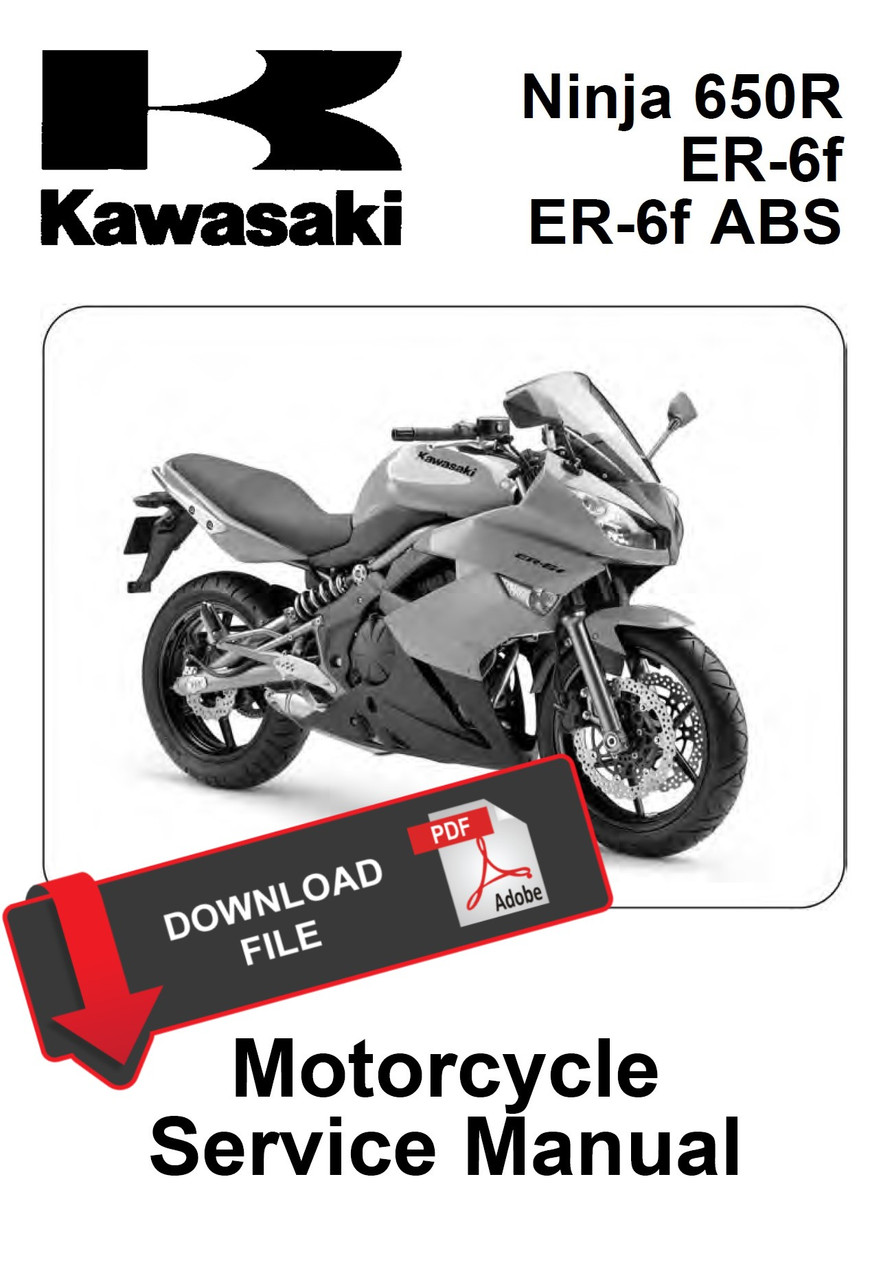 Service Manual Kawasaki 2009 Ninja 650R Repair