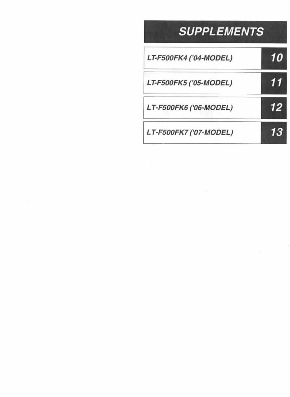 2005 SUZUKI VINSON 500 SERVICE MANUAL PDF visual data 8