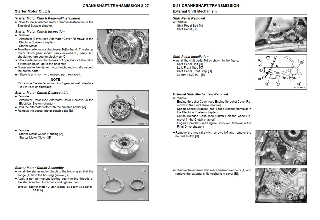 Service Manual Kawasaki 2013 W800 Repair