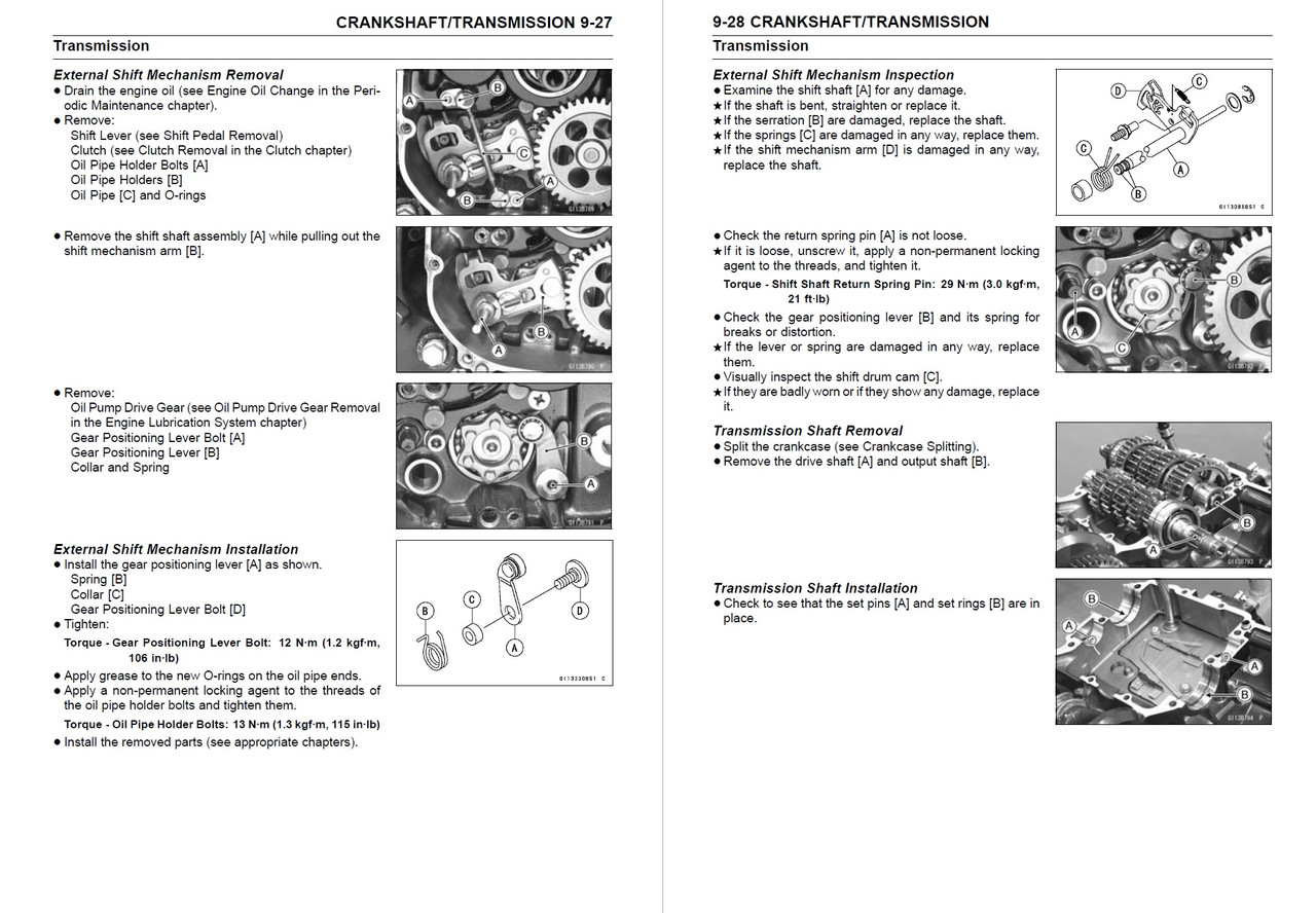 Service Manual Kawasaki 2016 Z800 ABS Repair
