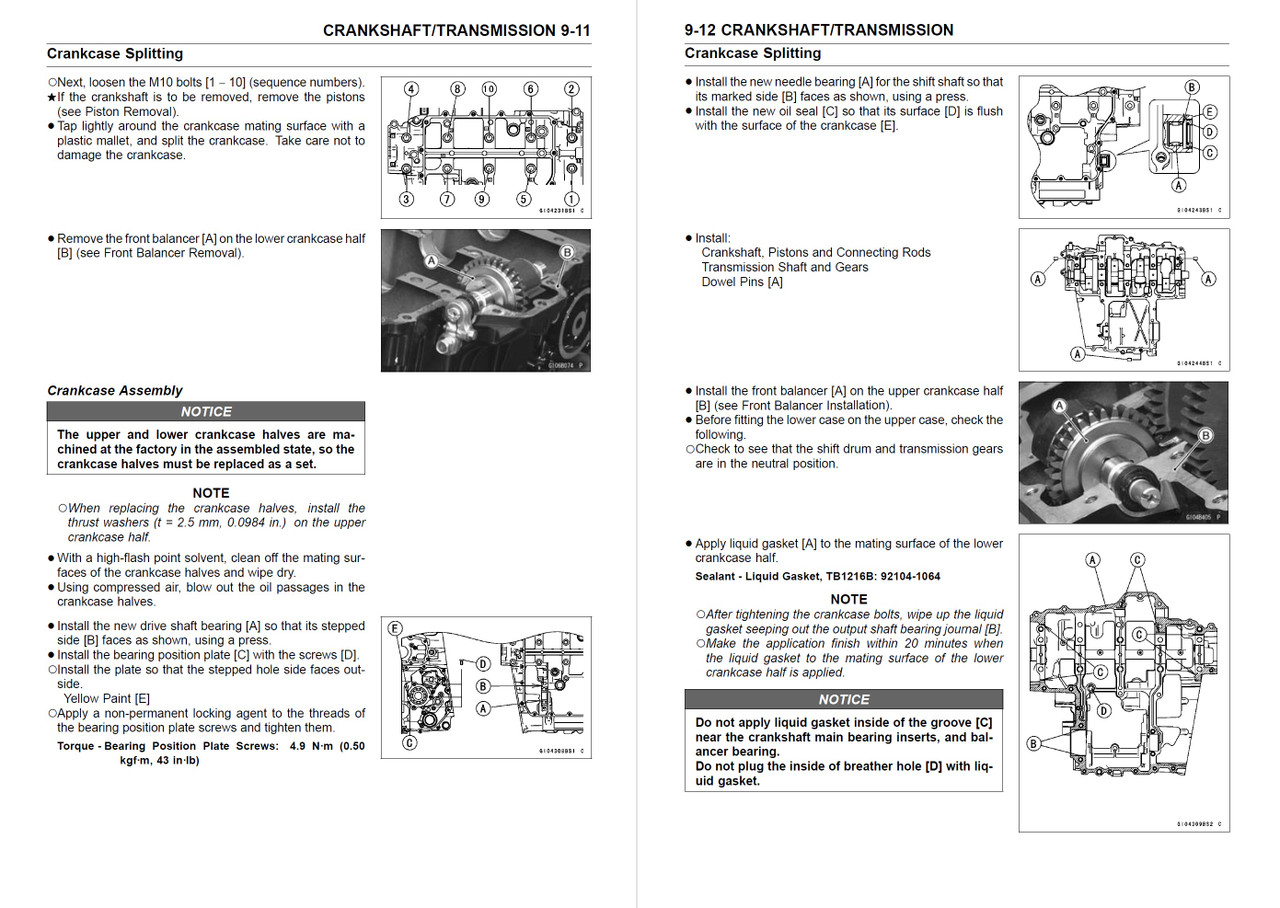 Service Manual Kawasaki 2010 Ninja ZZR1400 Repair