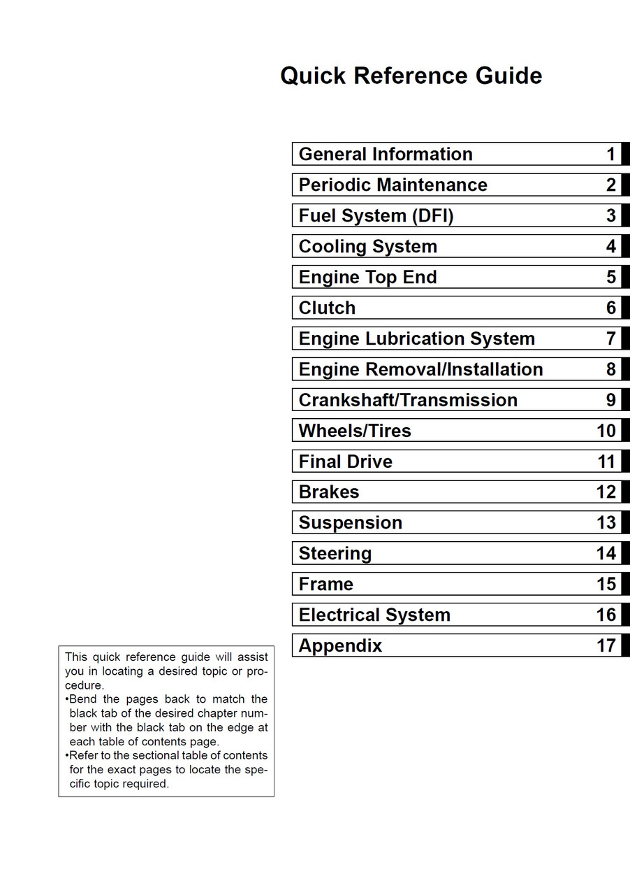 2005 KAWASAKI 636 OWNERS MANUAL PDF visual data 8