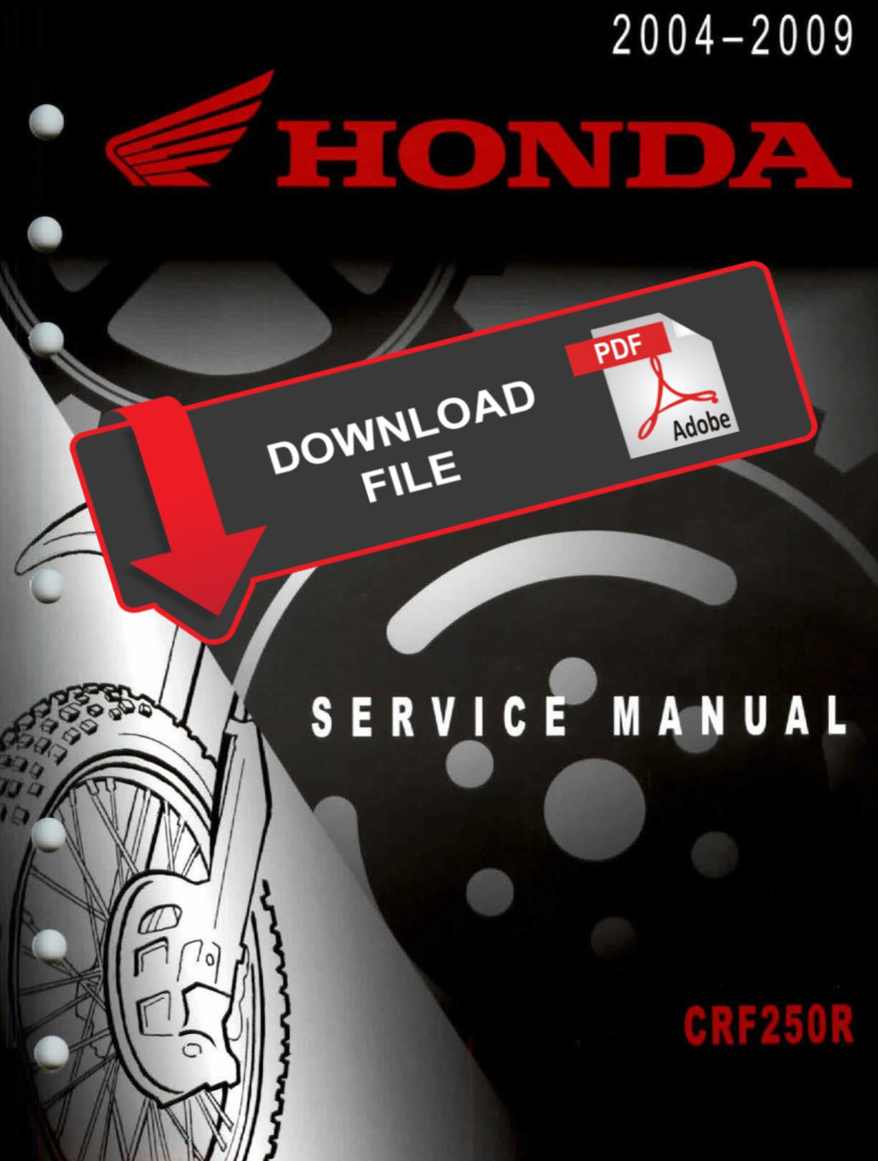 Honda 2008 CRF 250R Service Manual