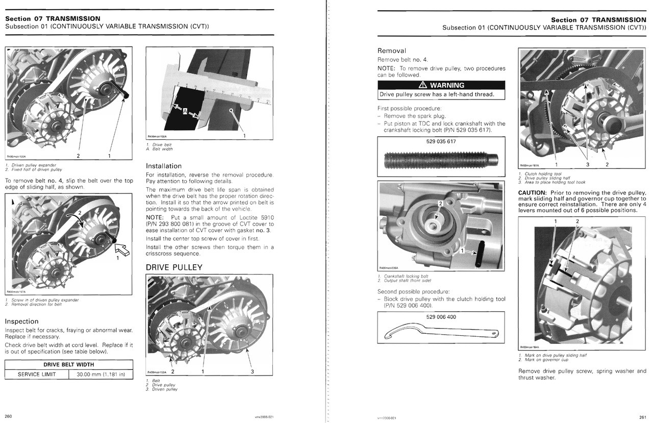2006 CAN AM OUTLANDER 400 SERVICE MANUAL PDF visual data 6