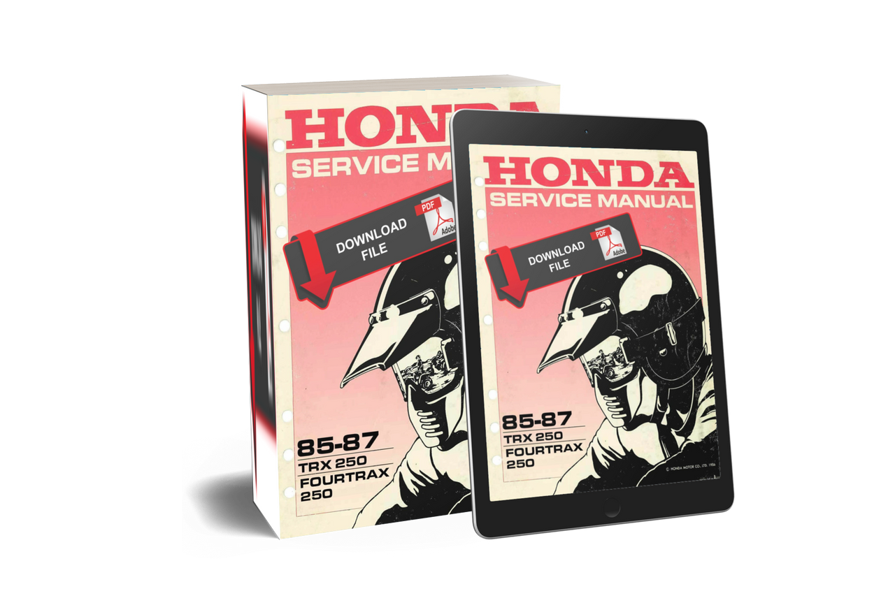 1987 HONDA TRX 250 SERVICE MANUAL PDF visual data 3