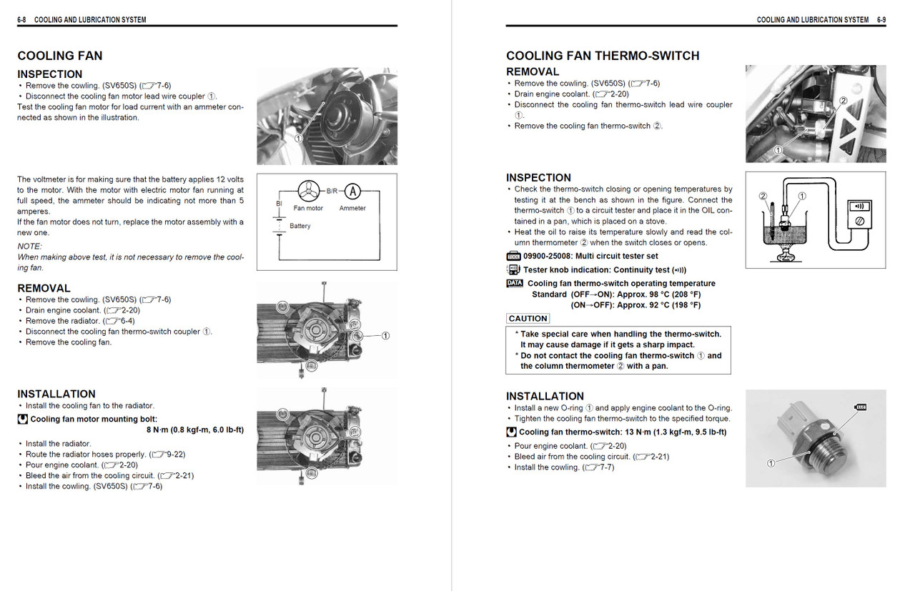 Suzuki 2004 SV650 Service Manual