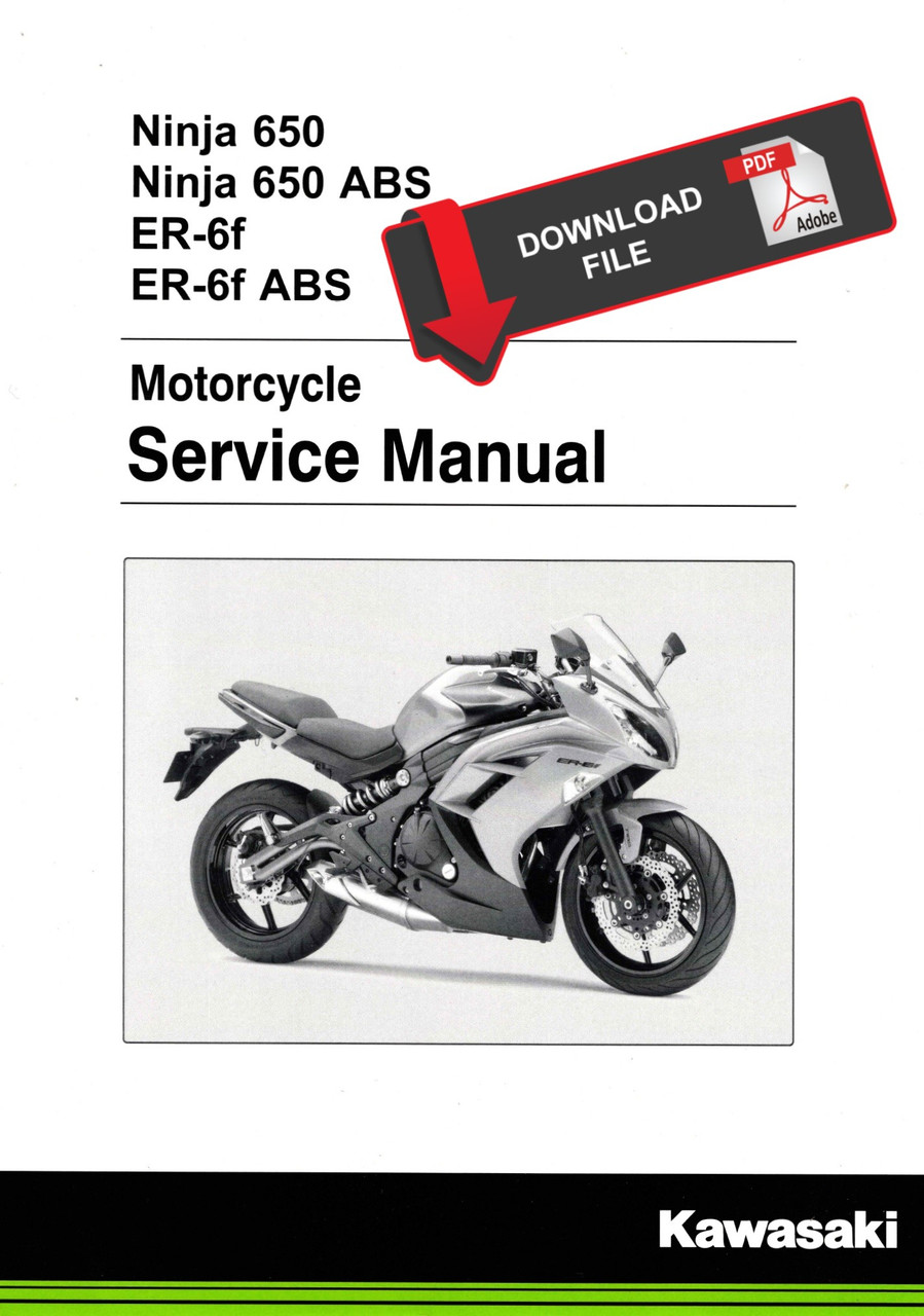 Service Manual Kawasaki 2016 Ninja 650 ABS Repair