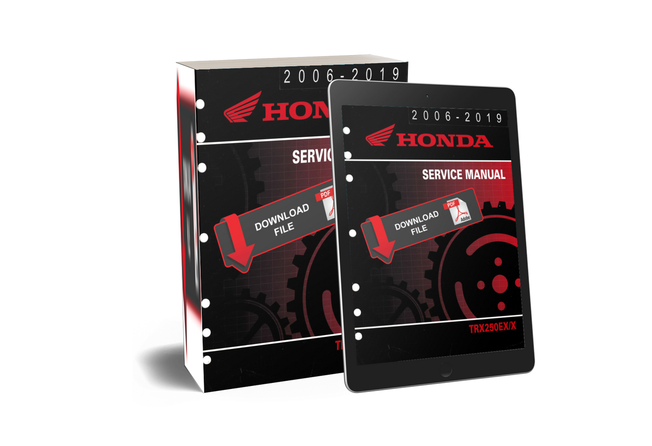 1987 HONDA TRX250X SERVICE MANUAL visual data 4