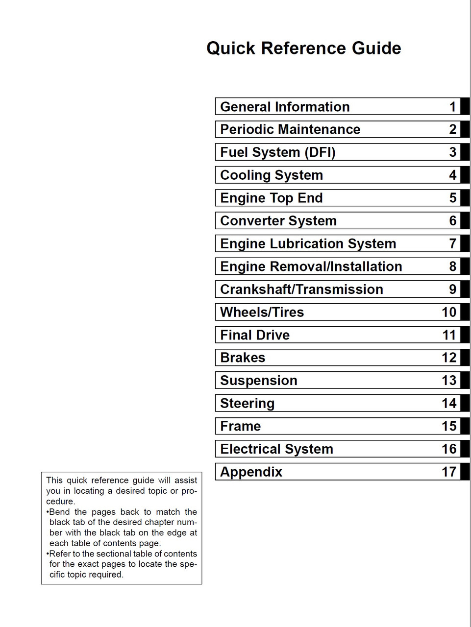 Kawasaki 2009 Teryx 750 FI 4x4 LE Service Manual