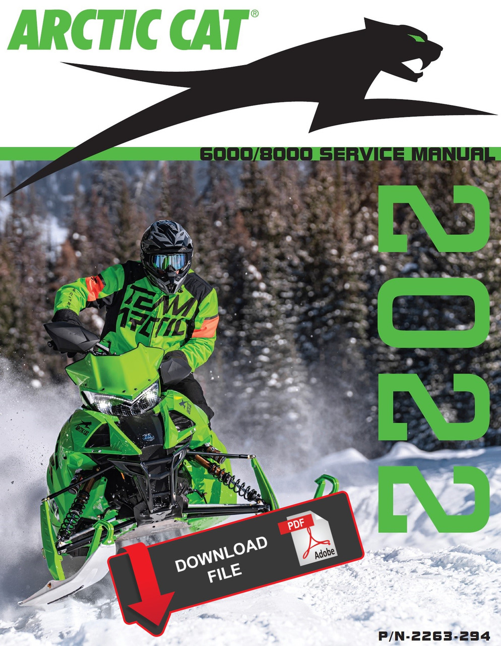 Arctic Cat 2022 M 8000 Mountain Cat Alpha One Snowmobile Service