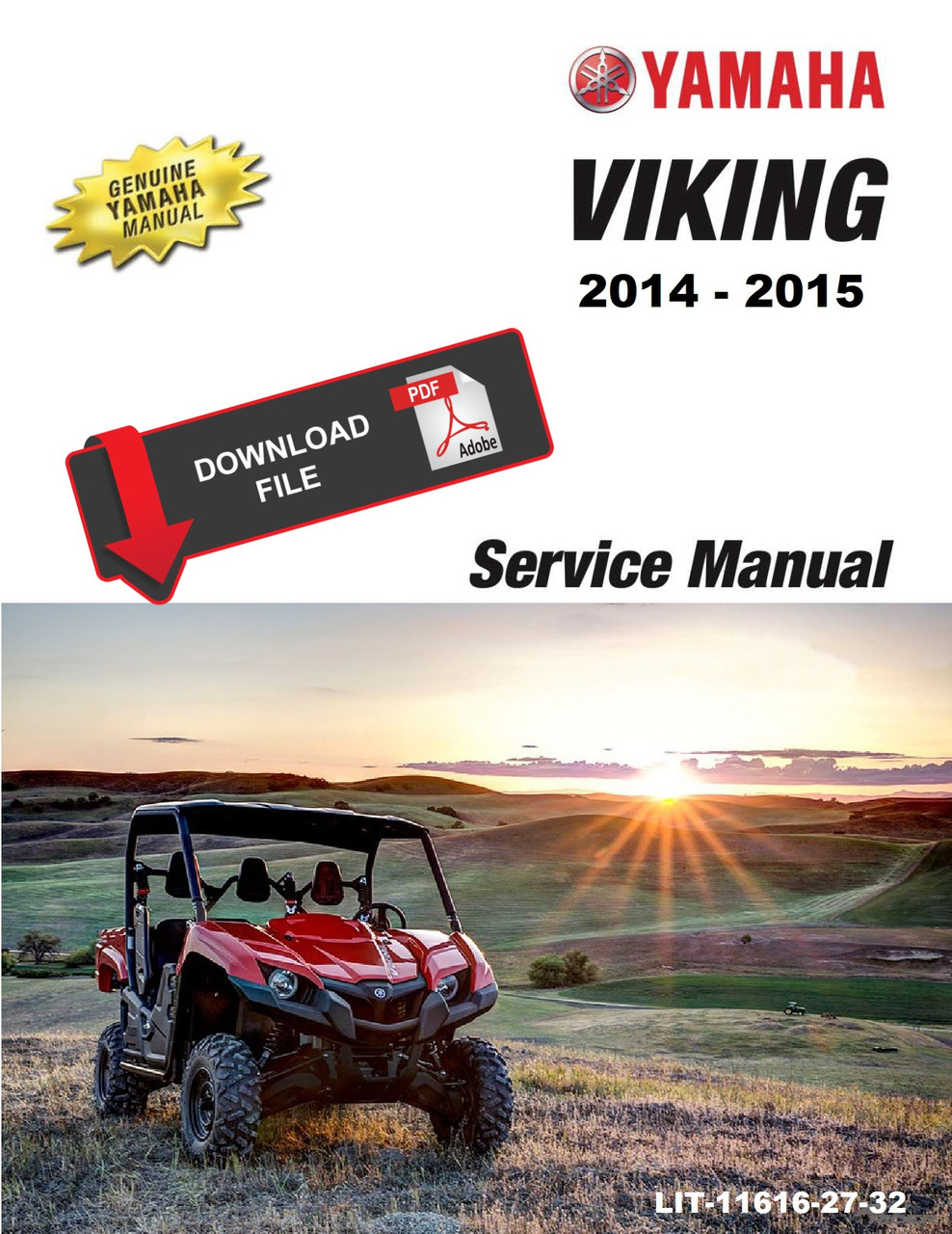 Yamaha 2014 Viking 4x4 SidebySide Service Manual