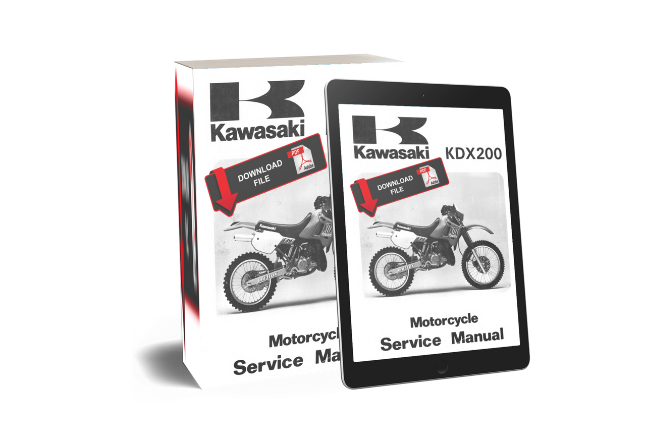 Service Manual Kawasaki 1990 KDX 200 Repair