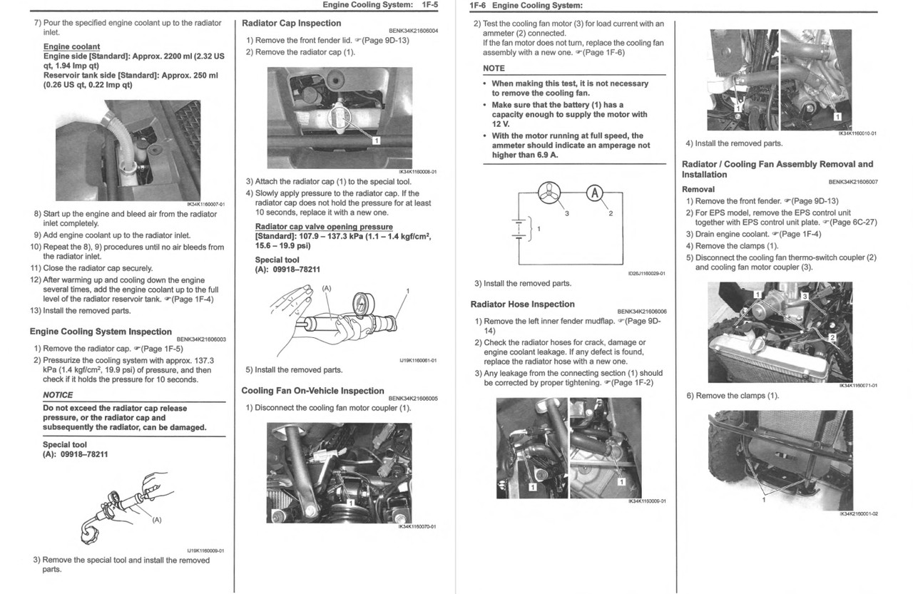 Suzuki 2020 King Quad 750 ATV Service Manual