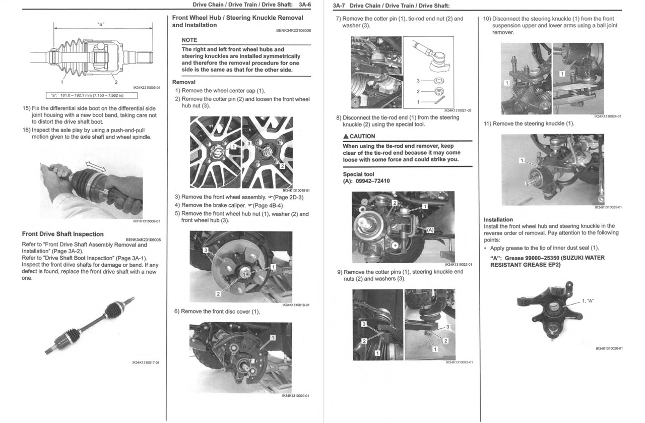 2009 SUZUKI KING QUAD 750 SERVICE MANUAL PDF visual data 8