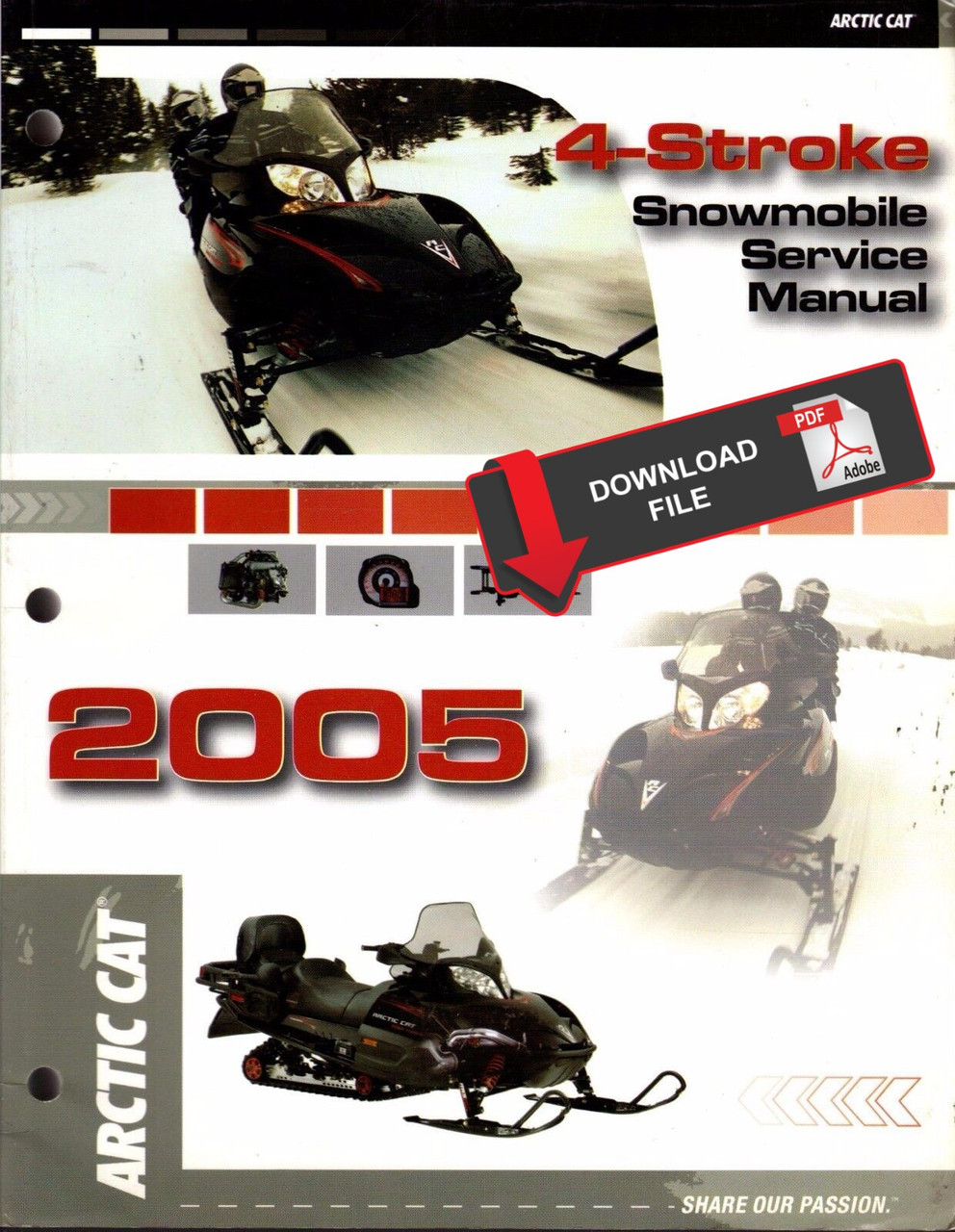 Arctic Cat 2005 Bearcat Widetrack W/T Snowmobile Models Service Manual