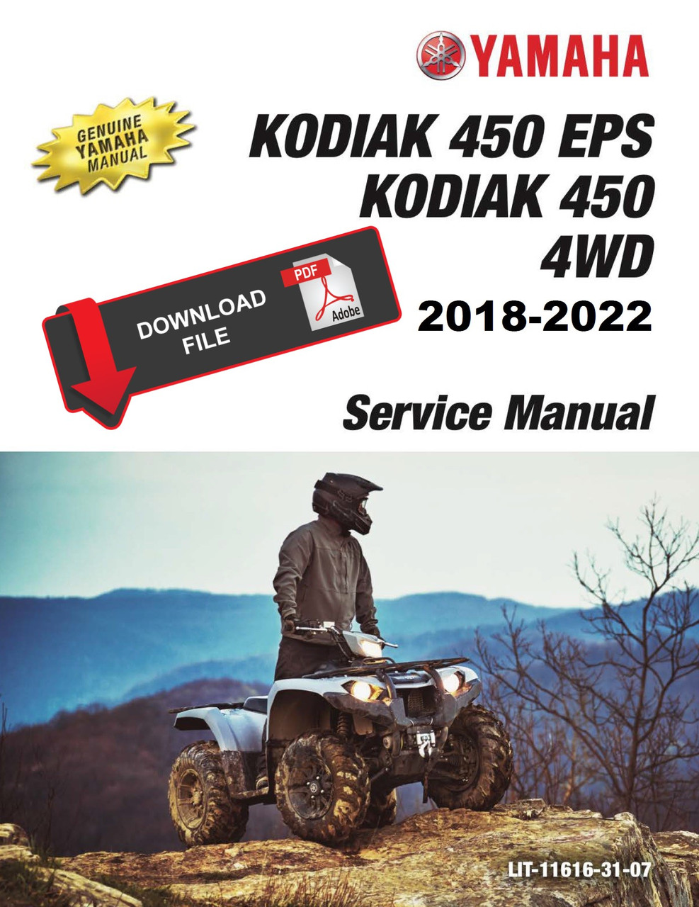 Yamaha 2022 Kodiak 450 EPS 4WD Service Manual