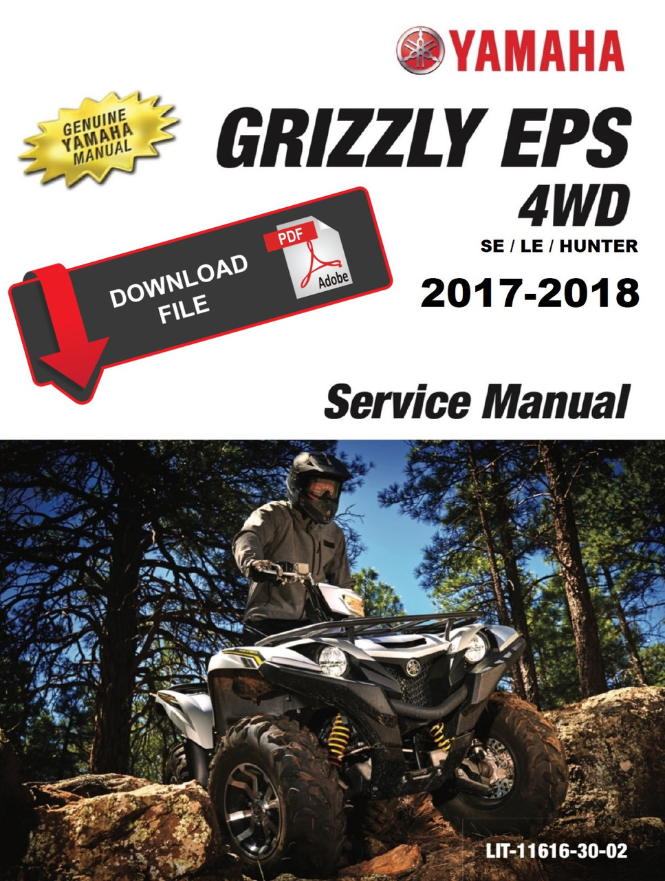 2017 YAMAHA GRIZZLY 700 SERVICE MANUAL PDF visual data 5