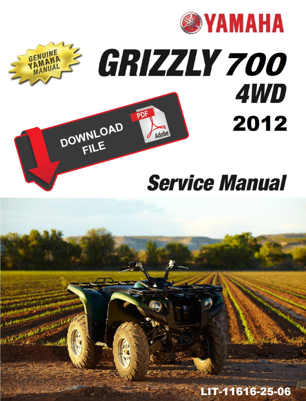 に Yamaha 2012 Grizzly 700 EPS 4WD Hunter Service Manual