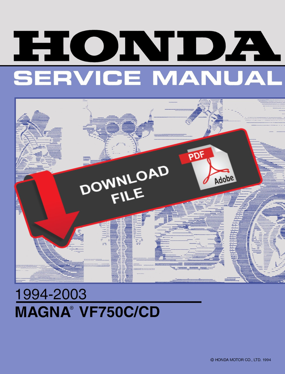 Honda 1996 Magna 750 Service Manual