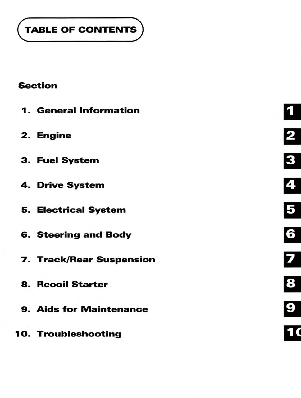 1999 ARCTIC CAT 500 4X4 SERVICE MANUAL PDF visual data 3