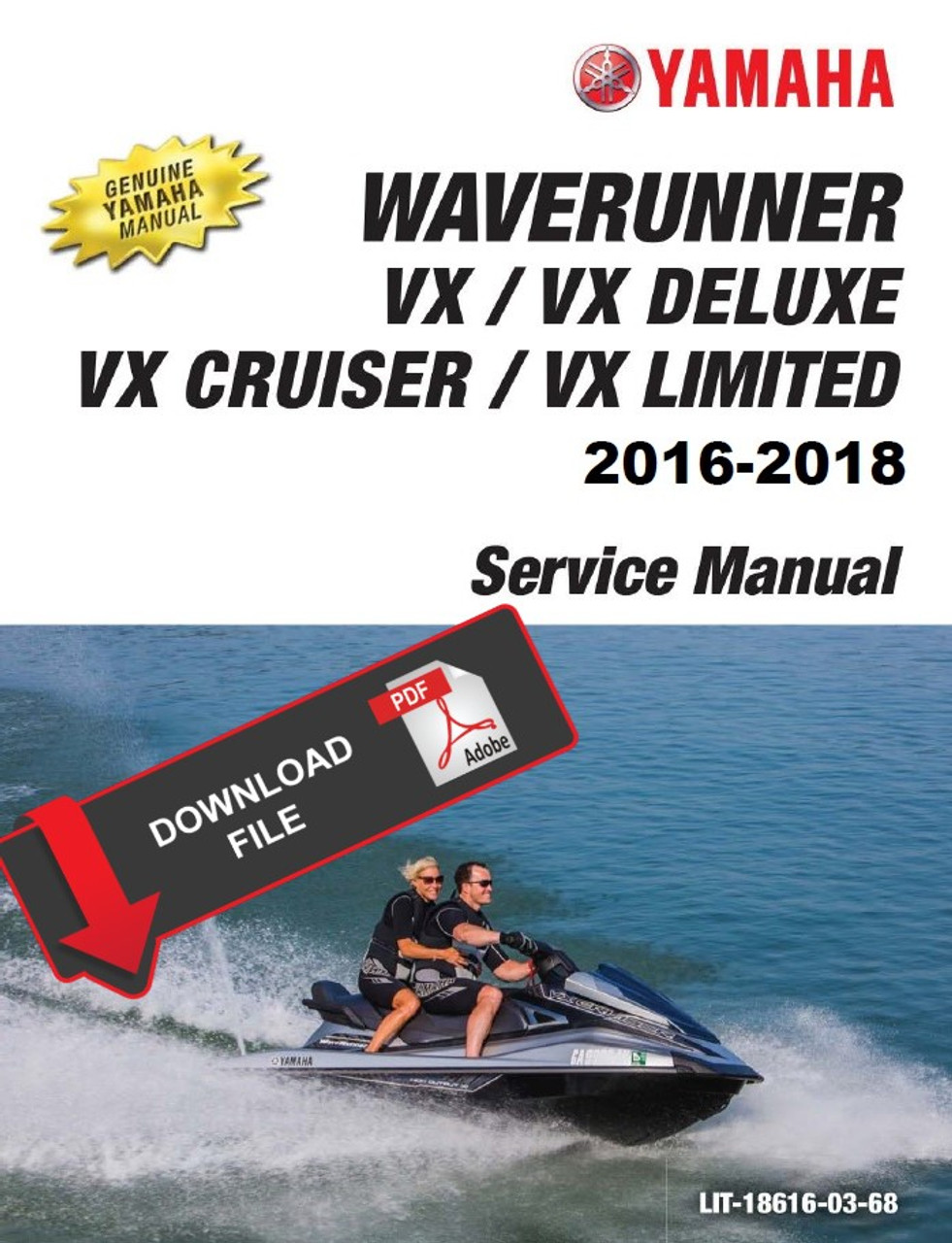Yamaha 18 Waverunner Vx Service Manual