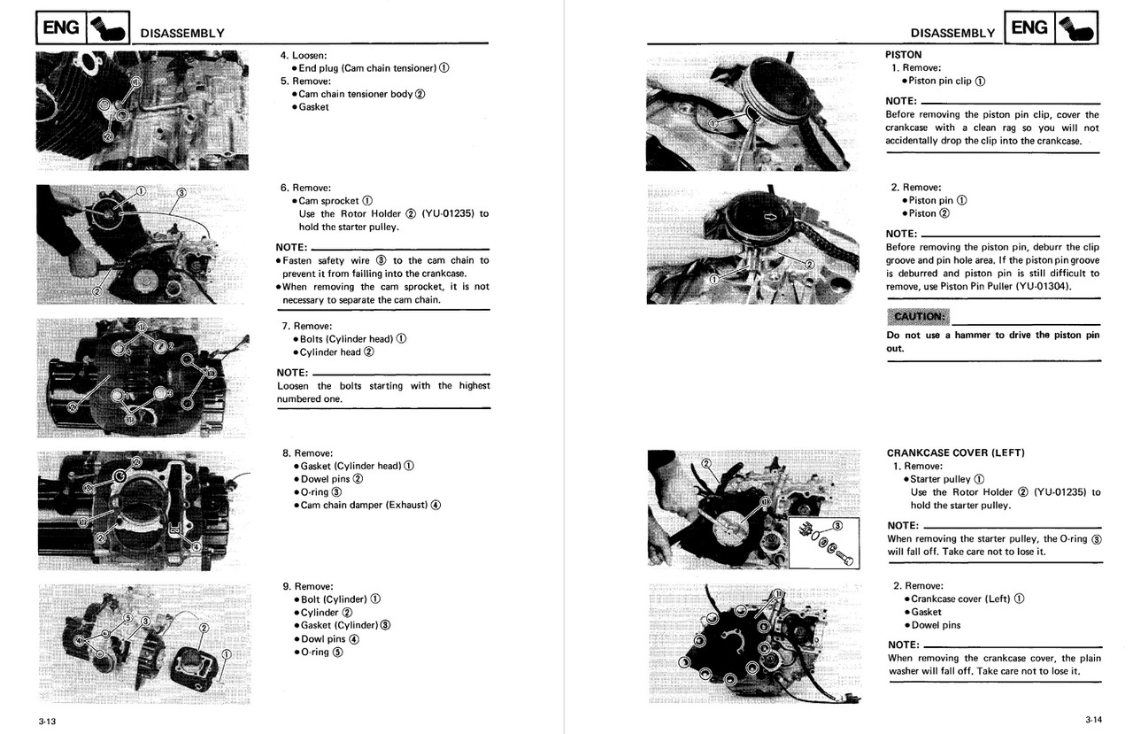 Yamaha 1997 Big Bear 350 4x4 Service Manual