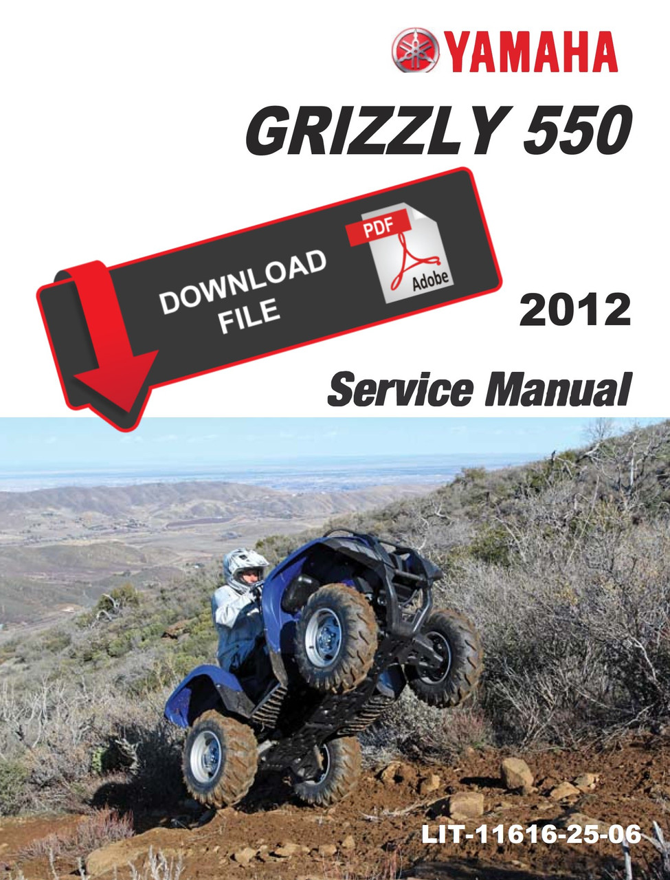 テーブル Yamaha 2012 Grizzly 550 4WD Special Edition Service Manual