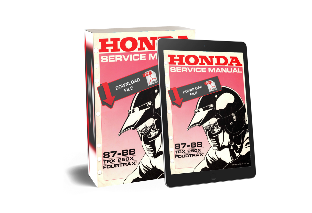 Honda 1987 TRX 250 X FourTrax Service Manual