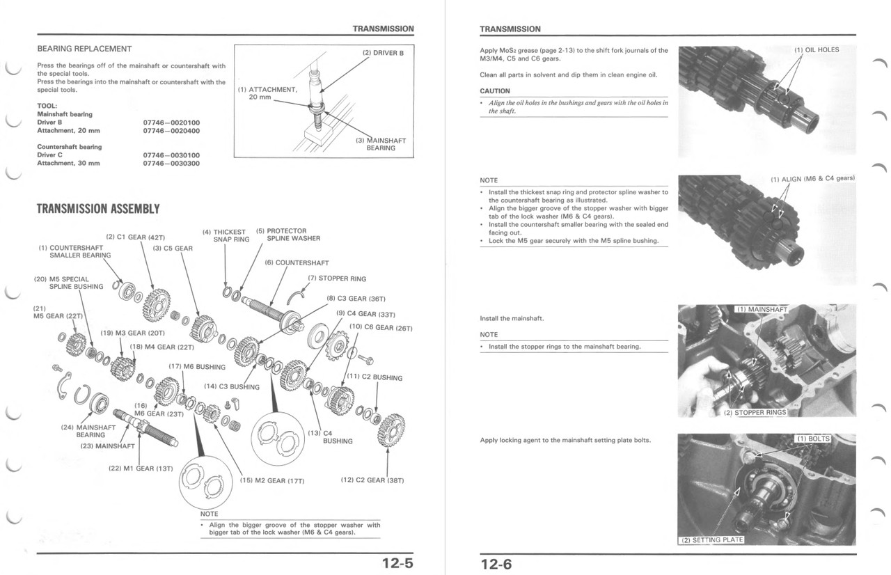 Honda 1990 CBR600F Service Manual