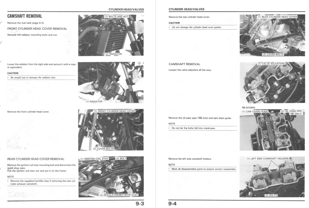 HONDA VTR250 サービスマニュアル Honda VTR250 Service Manual | PDF