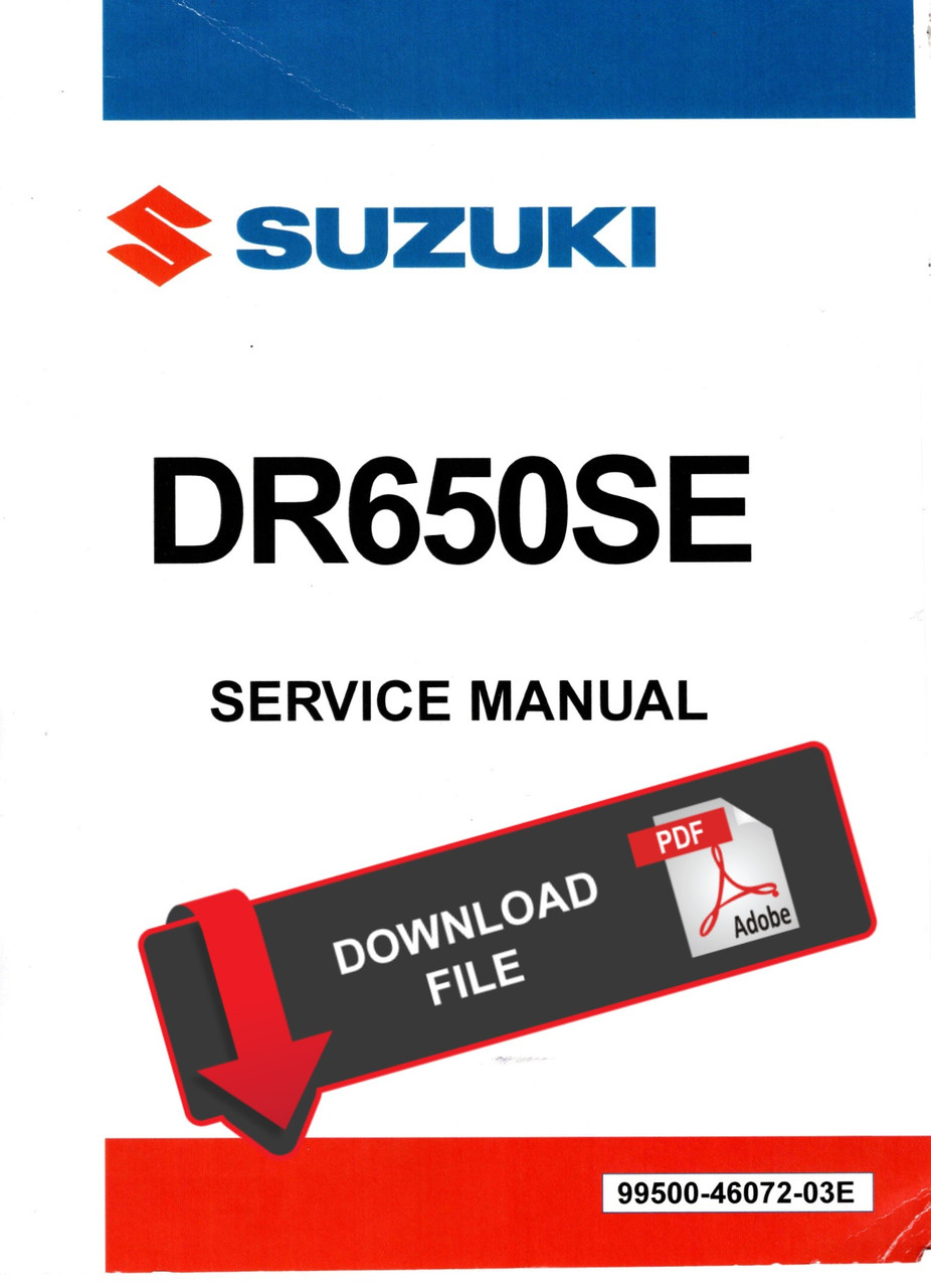 Suzuki 2015 DR650SE Service Manual