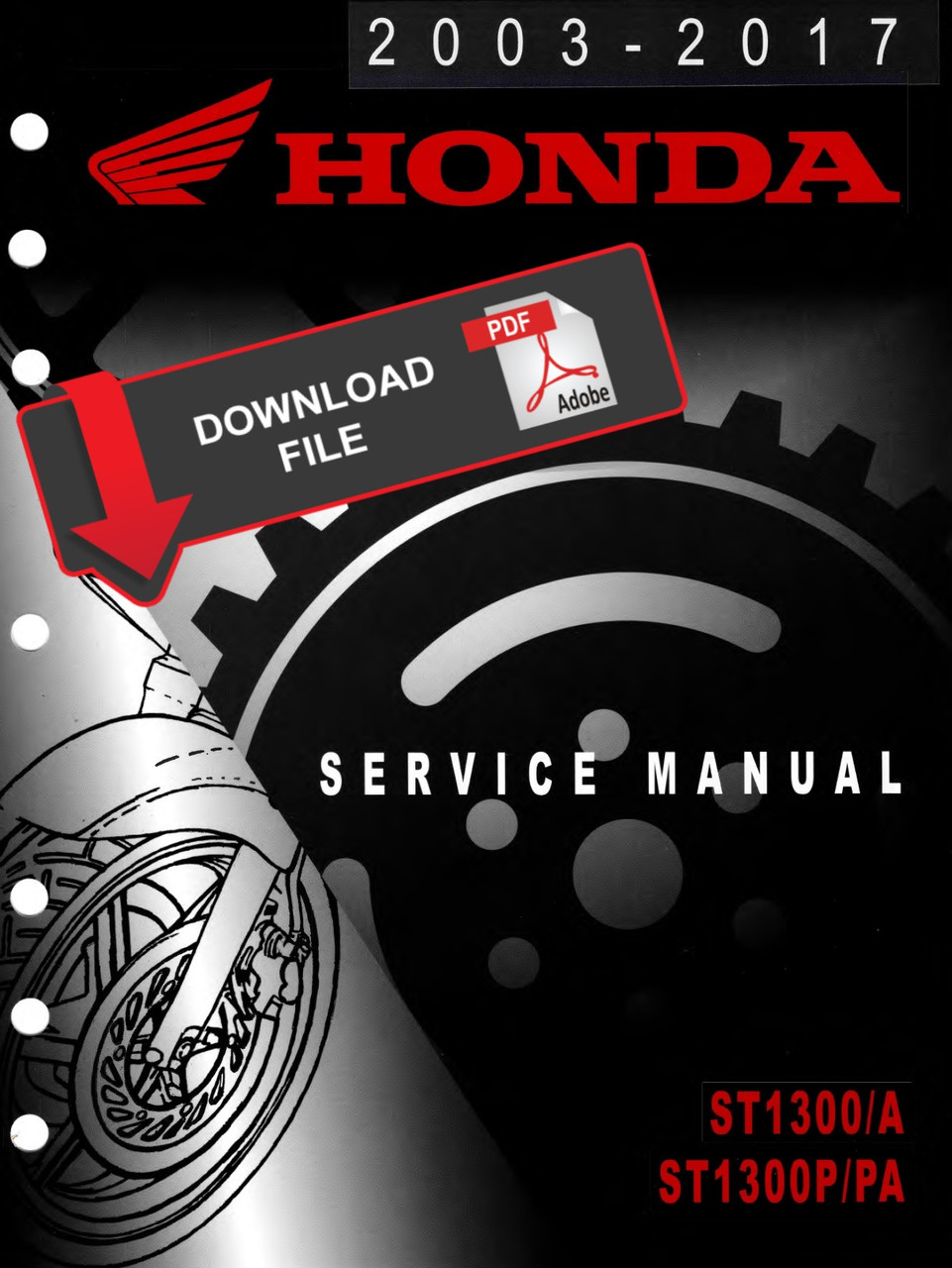 Honda 2010 ST1300 Service Manual