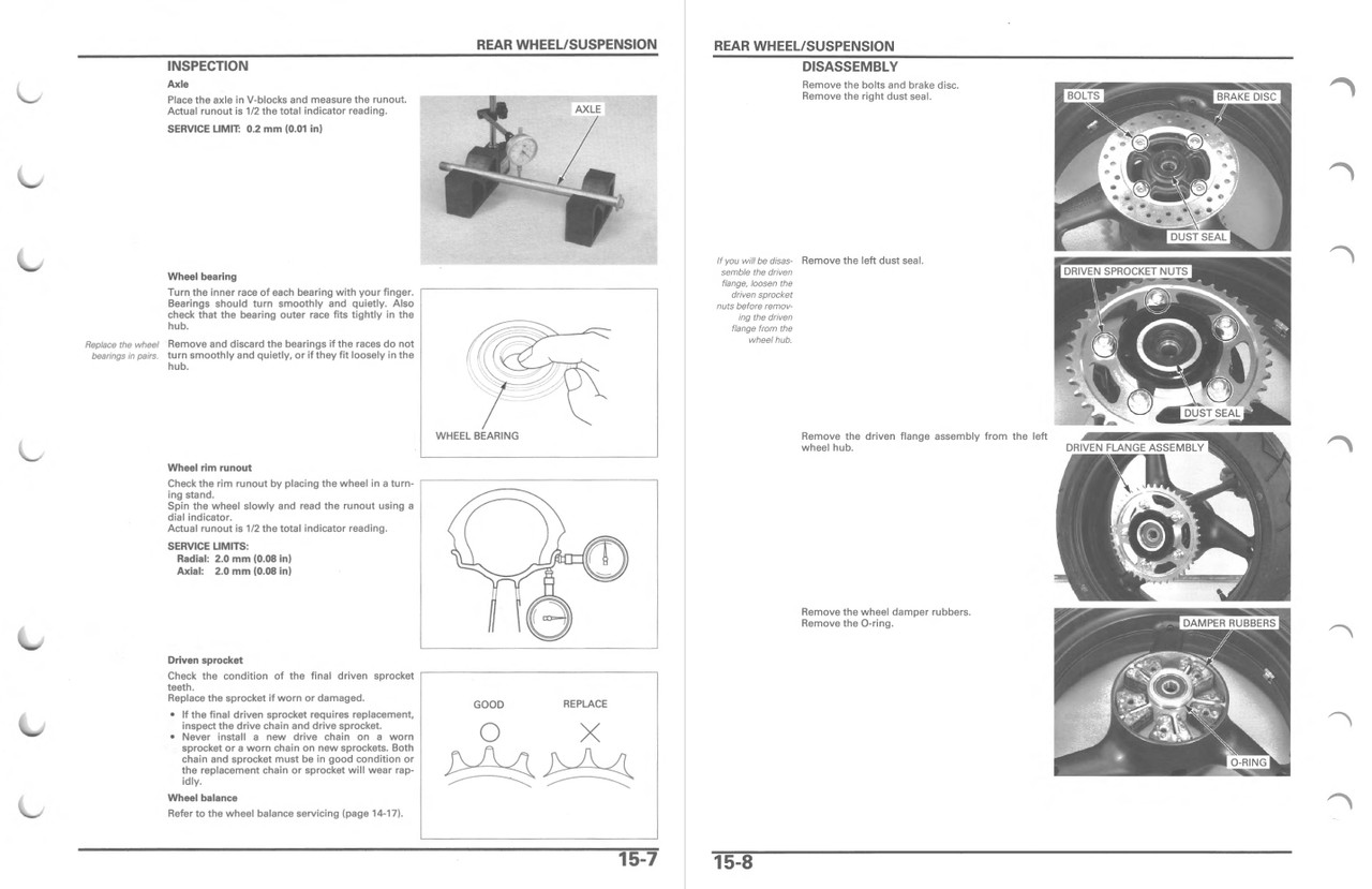 HONDA HORNET サービスマニュアル Honda 2006 Hornet Service Manual