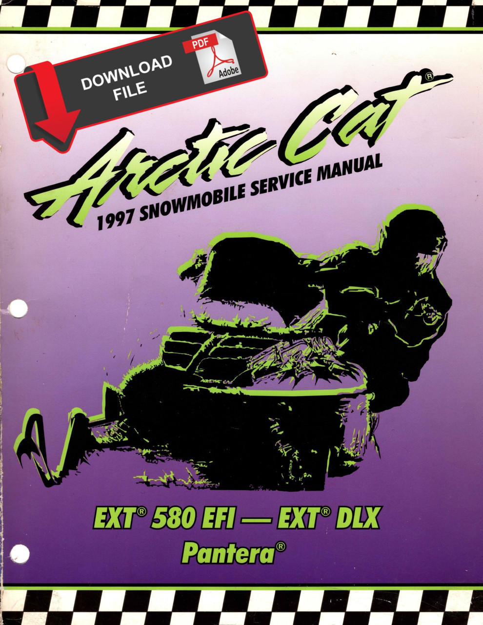 Arctic Cat 1997 EXT 580 EFI Snowmobile Models Service Manual