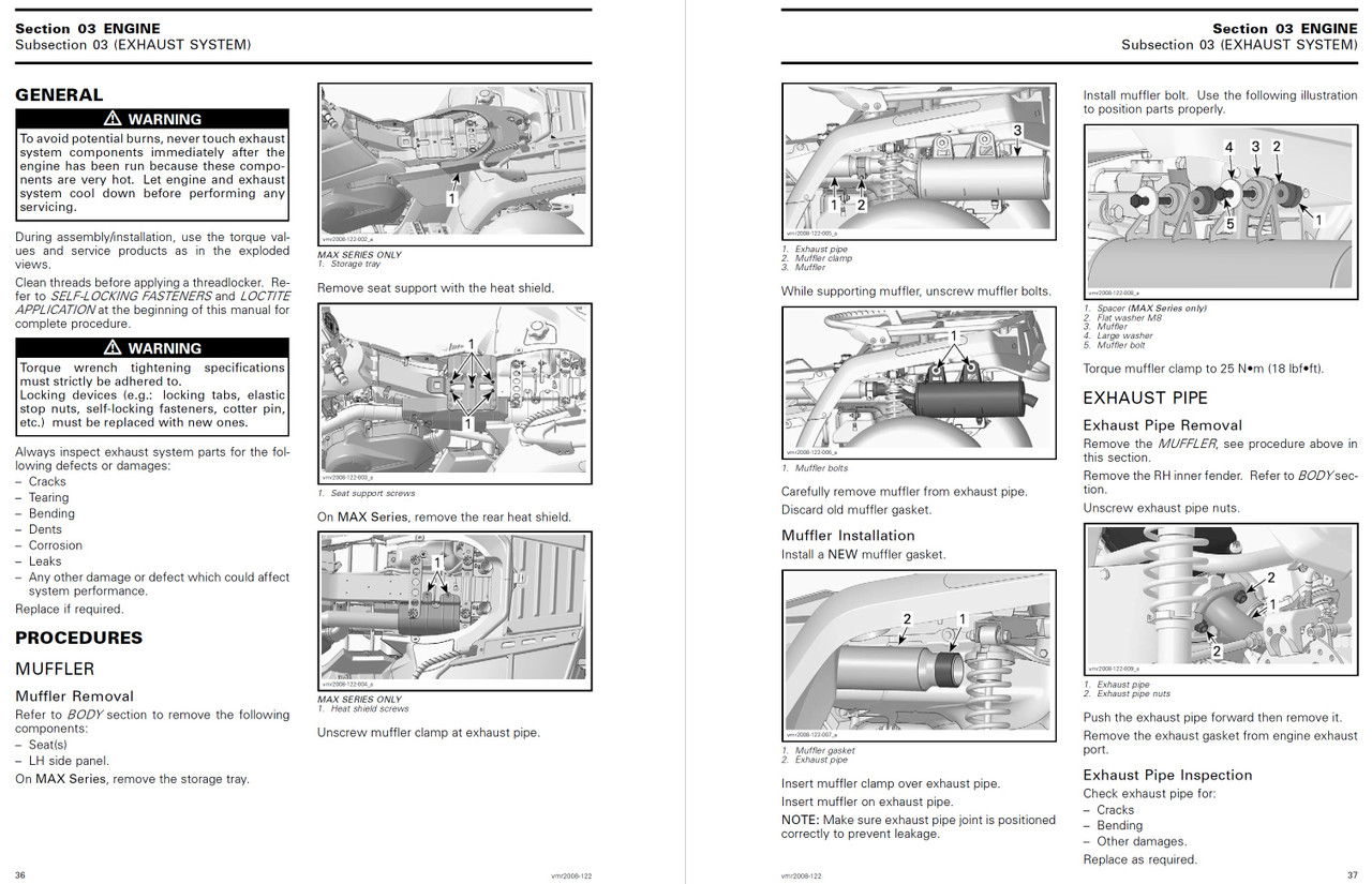 2008 CAN AM OUTLANDER 800 SERVICE MANUAL PDF visual data 8