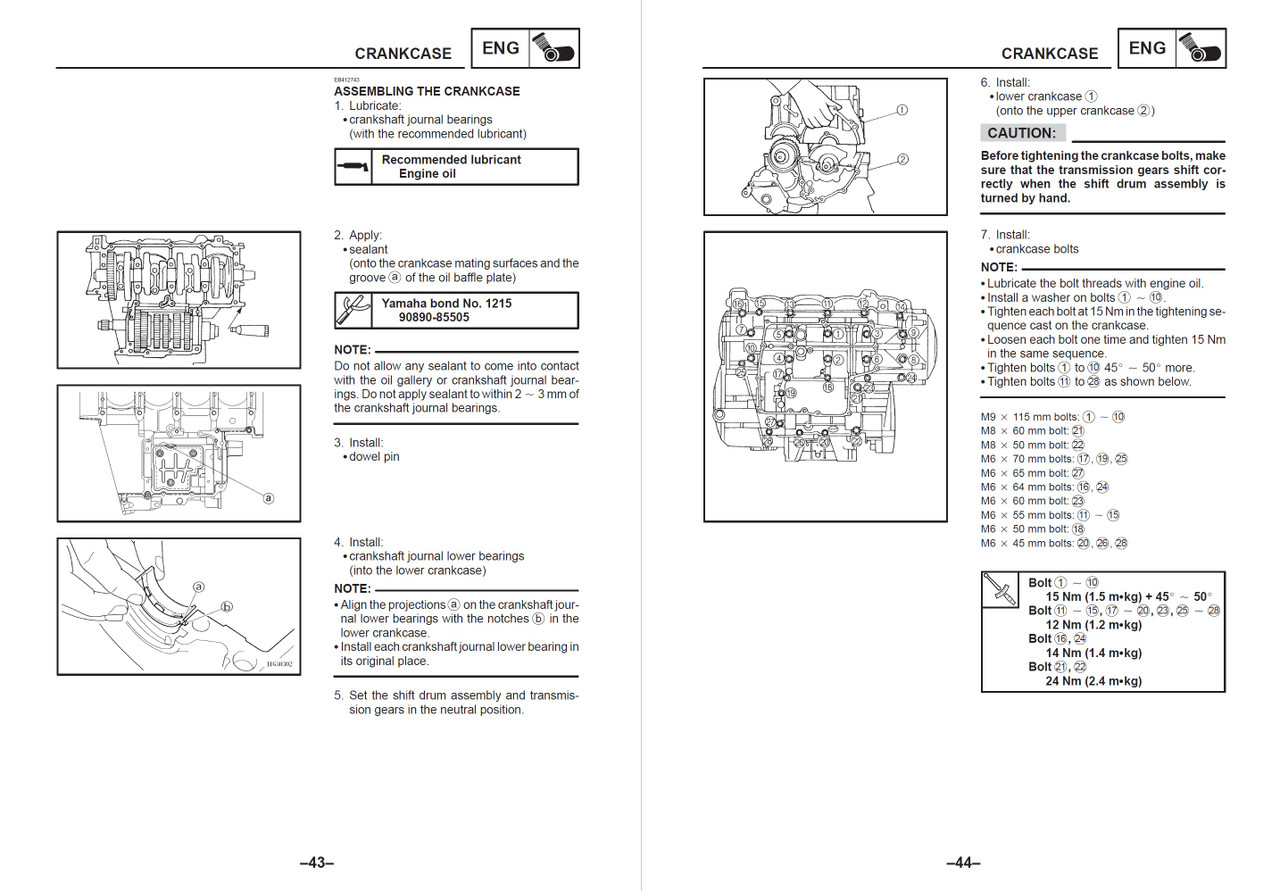 Yamaha 2001 YZF-R1 Service Manual