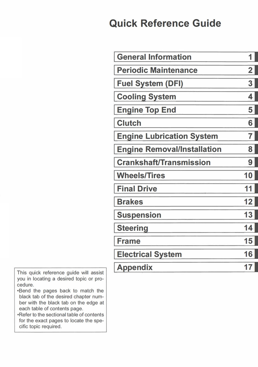 Service Manual Kawasaki 2020 Z900RS ABS Repair