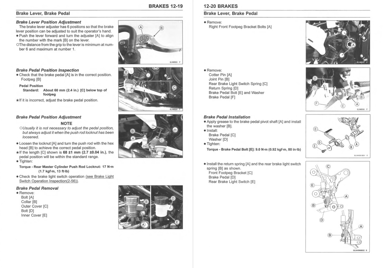 Service Manual Kawasaki 2020 Z900RS ABS Repair