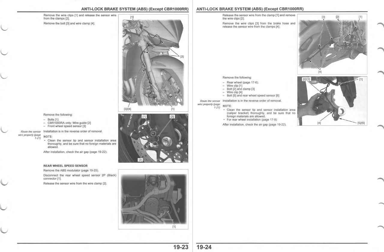 HONDA CBR1000RRサービスマニュアル Honda 2011 CBR1000RR Service Manual