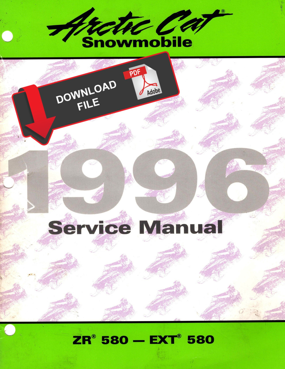 Arctic Cat 1996 EXT 580 Snowmobile Service Manual