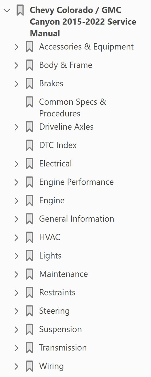 2016 CHEVY COLORADO SERVICE MANUAL FREE DOWNLOAD visual data 2