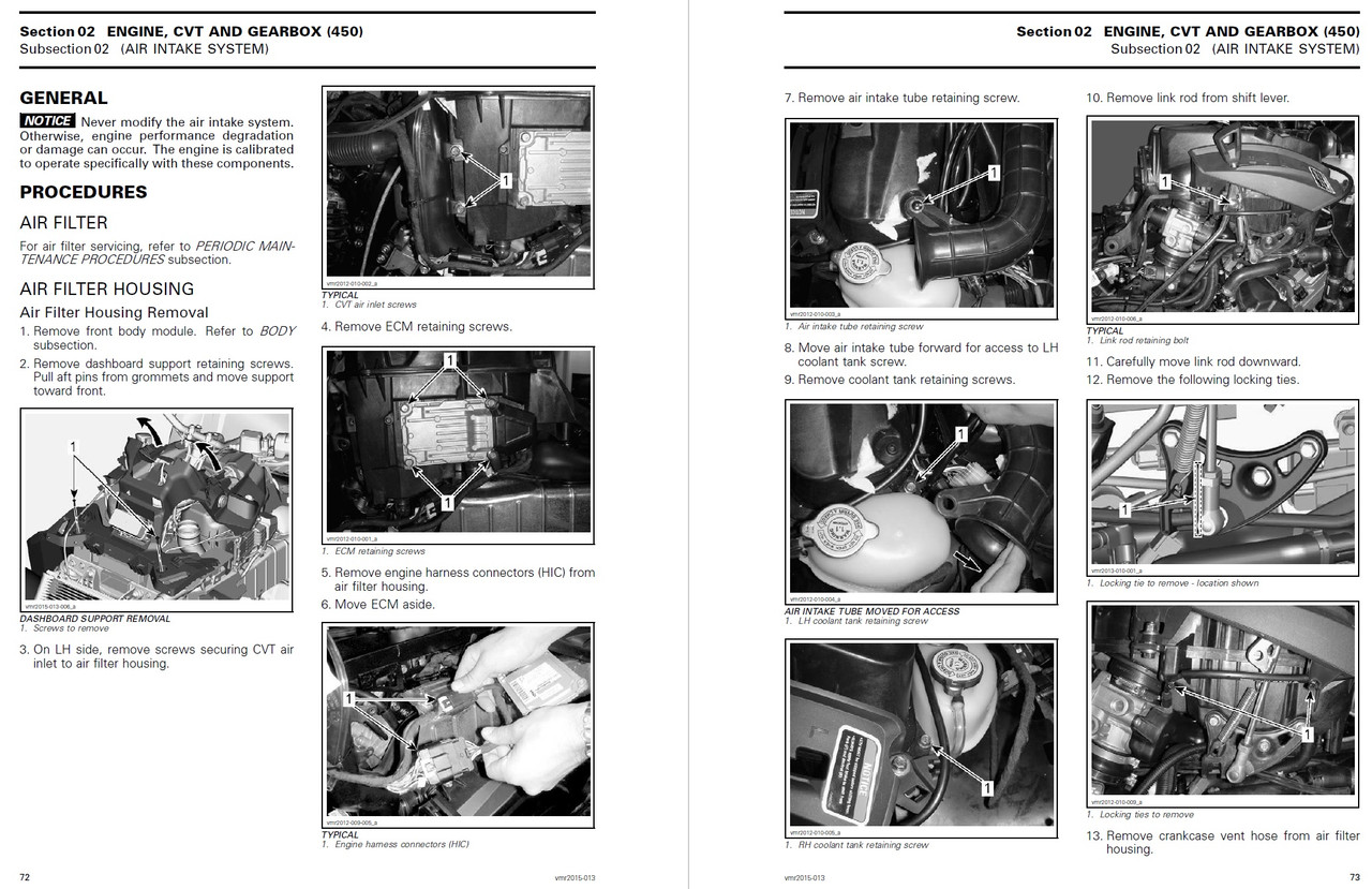 2007 CAN AM OUTLANDER 800 SERVICE MANUAL PDF visual data 5